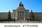 An early morning shot of the legislative building in Regina, Saskatchewan, Canada.