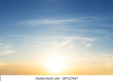 early morning sky scene - Shutterstock ID 287127647