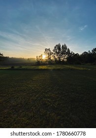 Early Morning Sunrise In Rural Mississippi.