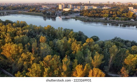 Early Morning In Warsaw Drone Photo