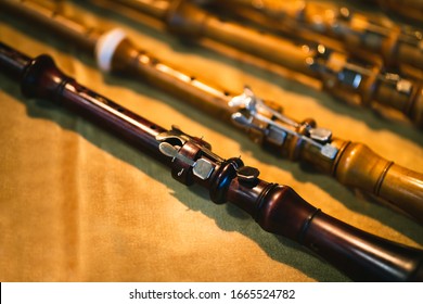 Early Music Historical Instrument - Baroque Oboes On Display