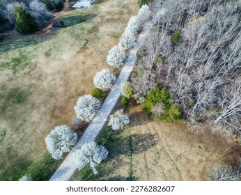 early spring in the neighbourhood scenes - Shutterstock ID 2276282607