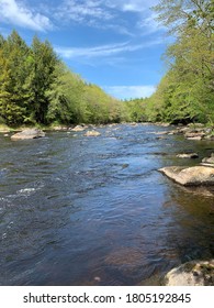 An early spring view of the Millers River as it flows to join the Connecticut River.
