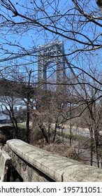 Early Spring View Walking Through Riverside Park, Manhattan