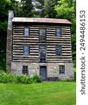 Earnest Fort House built in the 1700s, is located near Chuckey, Tennessee.  It is a three story log home.