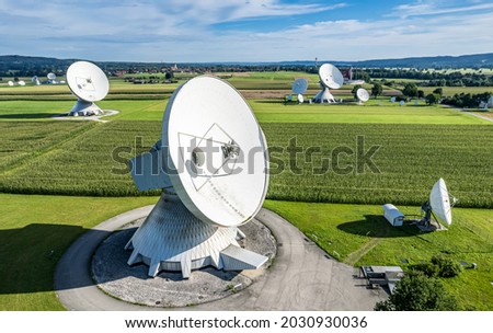 earth communication area in raisting - germany