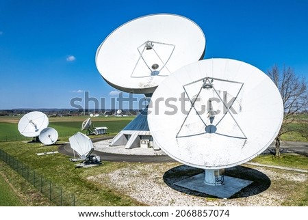 earth communication area in raisting - germany