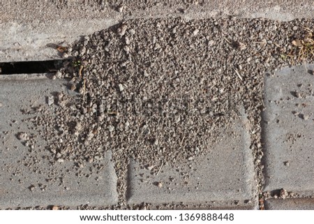 Image, Stock Photo Waxed concrete defective