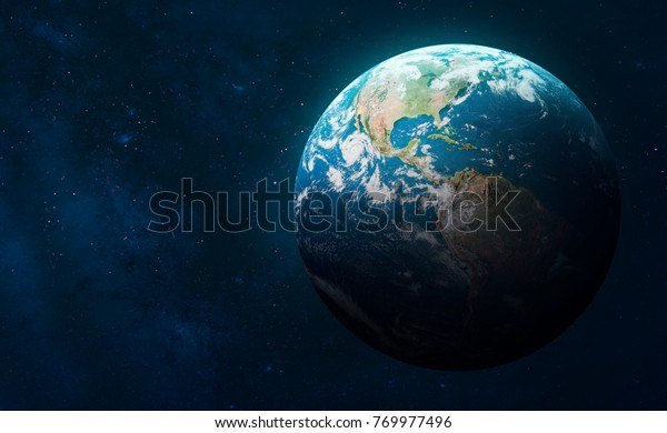 Earth globe on the galaxy\
background. Elements of this image furnished by NASA. Space art.\
Astronomy and science concept. Earth Hour and Earth Day event\
theme\
