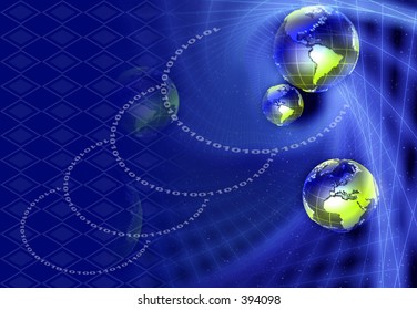 Earth globes and binary