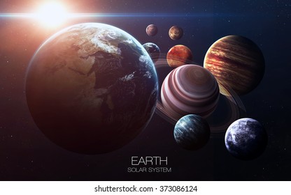 Earth - High resolution images presents planets of the solar system. This image elements furnished by NASA.