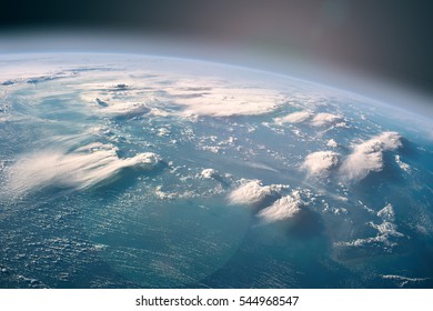 Earth observation from the outer space. "The elements of this image furnished by NASA" - Shutterstock ID 544968547