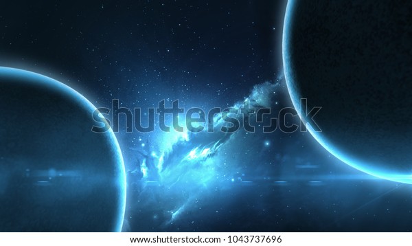 La Planete Terre En Galaxie Utilisee Photo De Stock Modifiable