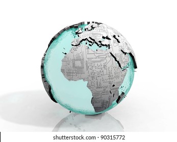 the Earth  printed circuit board