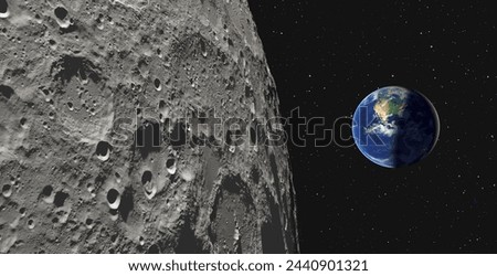 The Earth as Seen from the Surface of the Moon 