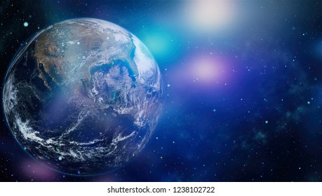 Earth Sun Galaxy Elements This Image Stock Photo 1238102722 | Shutterstock