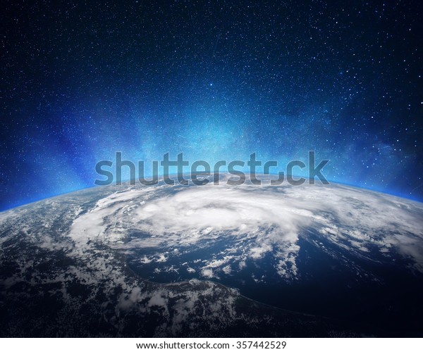 Earth viewed from outer space. Elements of this\
image furnished by NASA.
