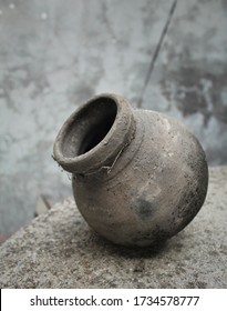 Earthen Pot Or Clay Pot Or Matka Or Matki Used In Indian Subcontinent As A Water Cooler.