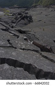 Earthquake Shattering A Road