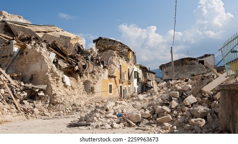 earthquake turkey  Syria destructions house broken - Shutterstock ID 2259963673