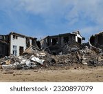 earthquake, wreck, ruin, house, old, debris, wreckage, rubble