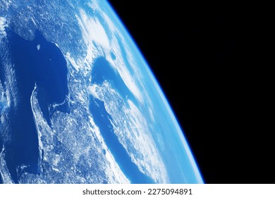 Earth's atmosphere from space. Elements of this image furnishing NASA. High quality photo