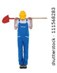 earthwork worker looking down