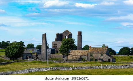 The Easby Abbey In Richmond, UK On A Cloudy Day