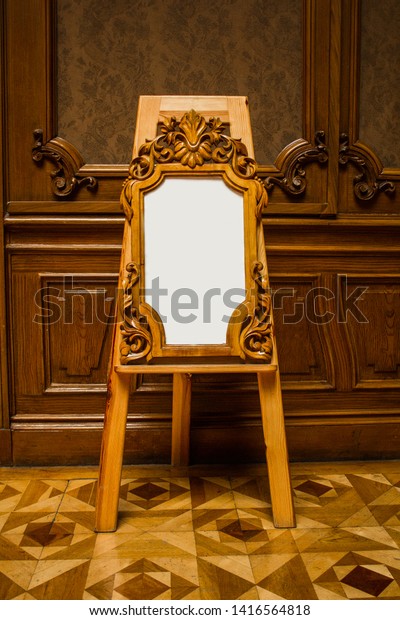 Easel White Canvas Stands Luxury Room Stock Photo Edit Now