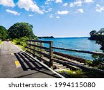 The East Bay Bike Path in East Providence, Rhode Island