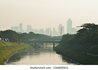 East Flood Canal In The City Of Jakarta 2