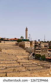 East Jerusalem, West Bank, Palestine / Israel - June 16, 2018: Generic Architectural View Of Silwan, Arab Village On The Mount Of Olives Across The Old City Walls Of Jerusalem.