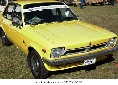 East Kurrajong, NSW, Australia - May 16, 2021. A 1970s Holden Gemini TX SL Compact Car Produced In Australia.