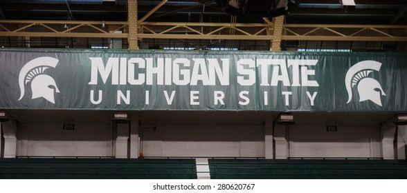 EAST LANSING, MI -22 MAY 2015- The athletic teams of Michigan State University (MSU) are called the Spartans. The basketball team has won the NCAA championship in 1979 and 2000.