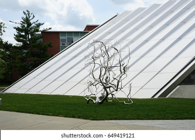 EAST LANSING, MI -29 MAY 2017- Opened In 2012, The Eli And Edythe Broad Art Museum (Broad MSU) Is A Contemporary Art Museum At Michigan State University Designed By Architect Zaha Hadid.