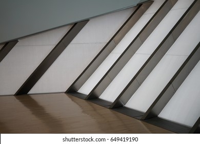 EAST LANSING, MI -29 MAY 2017- Opened In 2012, The Eli And Edythe Broad Art Museum (Broad MSU) Is A Contemporary Art Museum At Michigan State University Designed By Architect Zaha Hadid.