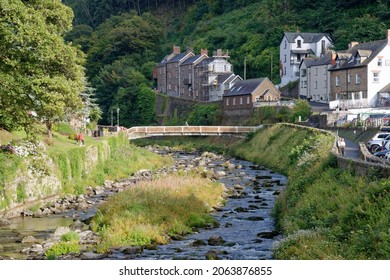 East Lyn River, Lynmouth, Exmoor Coast, Devon, UK