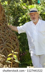 East Molesey,UK,July 2nd 2018,Bill Bailey Attends  The RHS Hampton Court Palace Flower Show.