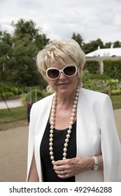 East Moseley,UK,July 4th,2016,Gloria Hunniford Attends The Hampton Court Palace Flower Show