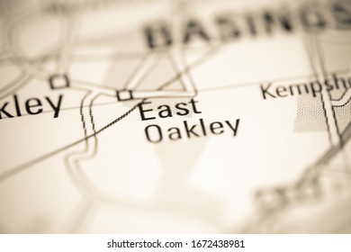 East Oakley. United Kingdom on a geography map