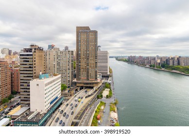 East River And Roosevelt Island From Tramway
