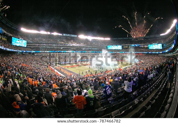 East Rutherford, New Jersey / USA - Feb. 2, 2014:
The Seattle Seahawks celebrate their win over the Denver Broncos at
Super Bowl XLVIII at MetLife Stadium in East Rutherford, New Jersey
Feb. 2, 2014.