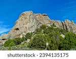 The east side of the Castle Rock formation at Castle Rocks State Park, Idaho, USA