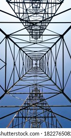 East Texas Oil Derricks From Below