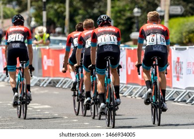 Eastbourne, East Sussex, UK,  July 28th 2019. Riders Compete In The South Coast Classic Cycle Race. 