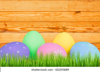 Row Easter Eggs On Grass Yard Stock Photo 797755951 | Shutterstock