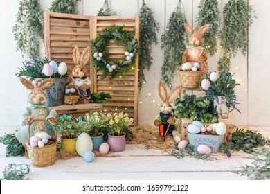 Easter backdrop for photo session. Easter Photography session. Easter mini session. - Shutterstock ID 1659791122