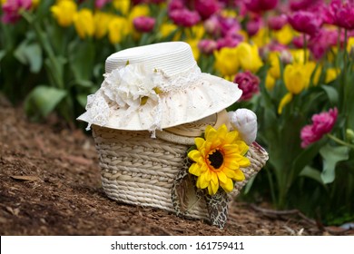 Easter Bonnet And Basket