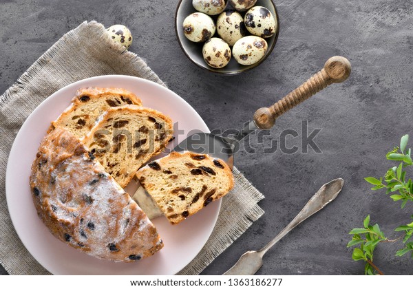 Easter Bread Osterbrot German Top View Stock Photo Edit Now 1363186277