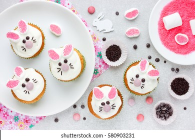 Easter Bunny Cupcakes , Easter Food Craft Idea For Kids